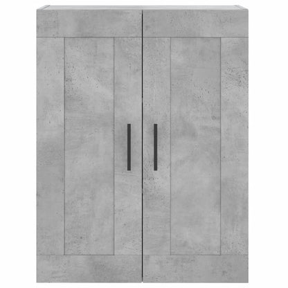 Credenza Grigio Cemento 69,5x34x180 cm in Legno Multistrato