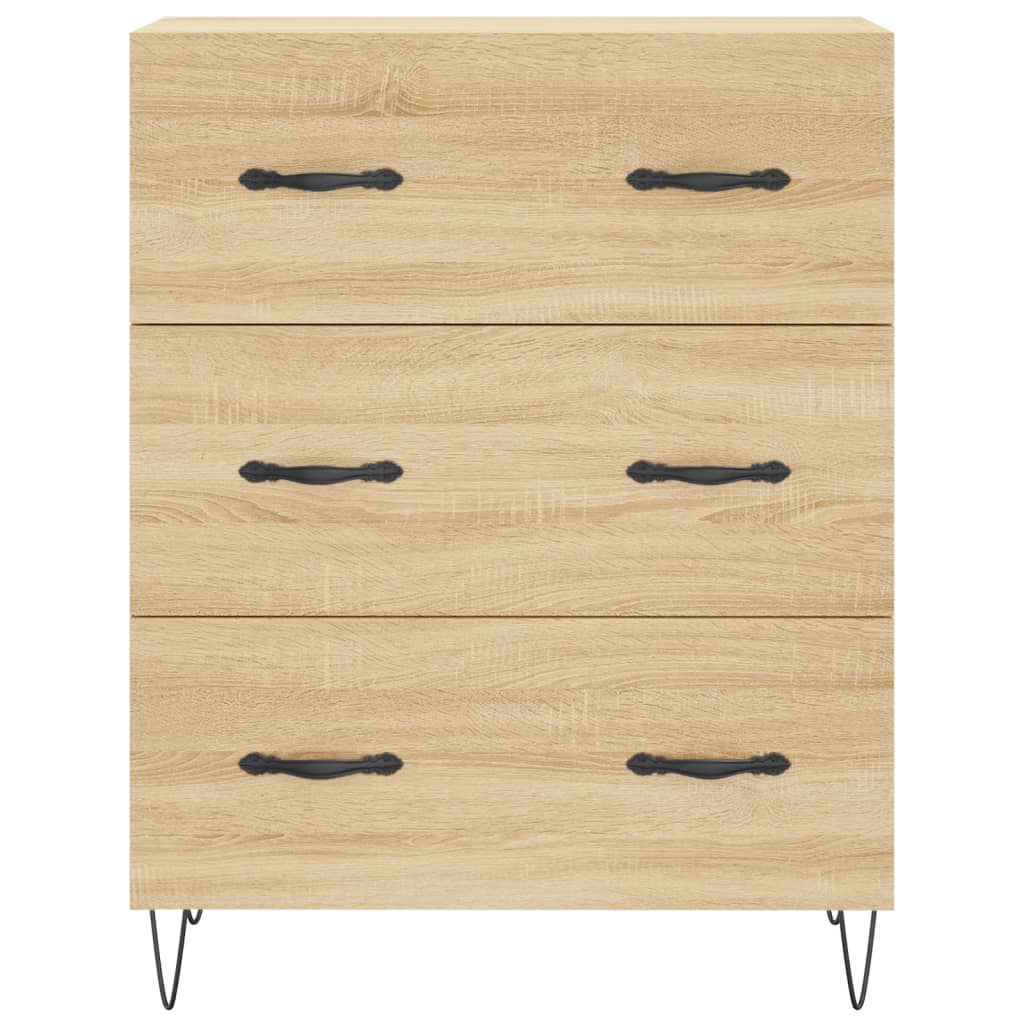 Credenza Rovere Sonoma 69,5x34x180 cm in Legno Multistrato - homemem39