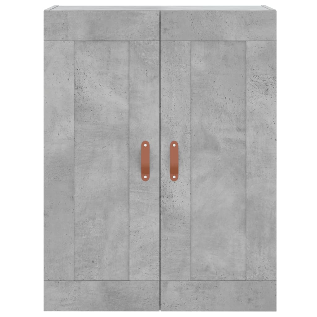 Credenza Grigio Cemento 69,5x34x180 cm in Legno Multistrato - homemem39