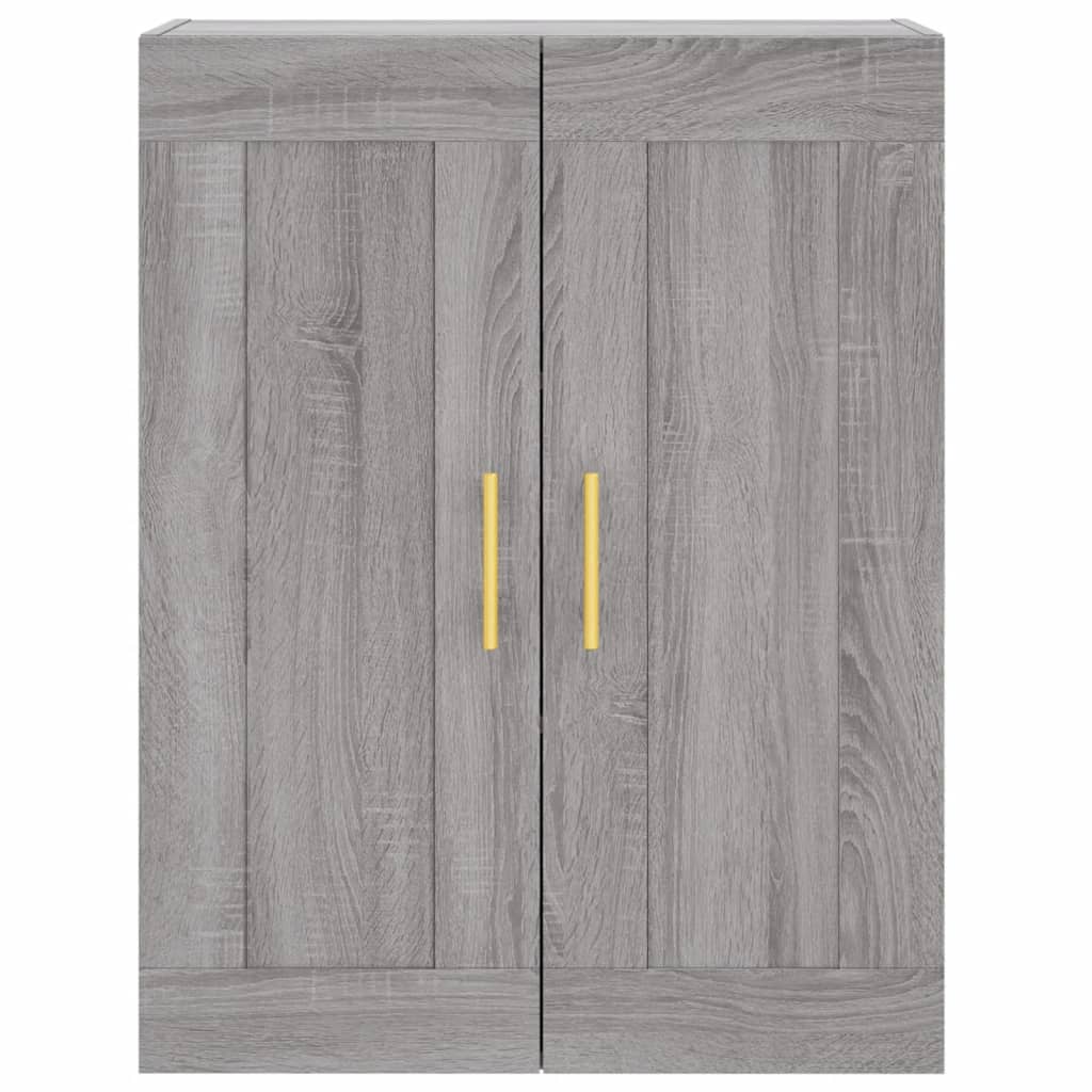 Credenza Grigio Sonoma 69,5x34x180 cm in Legno Multistrato | homemem39