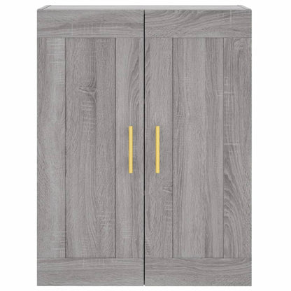 Credenza Grigio Sonoma 69,5x34x180 cm in Legno Multistrato | homemem39