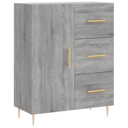 Credenza Grigio Sonoma 69,5x34x180 cm in Legno Multistrato | homemem39
