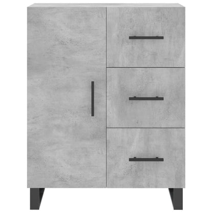 Zementgraues Sideboard 69,5 x 34 x 180 cm aus Mehrschichtholz