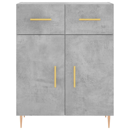 Credenza Grigio Cemento 69,5x34x180 cm in Legno Multistrato - homemem39