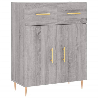 Credenza Grigio Sonoma 69,5x34x180 cm in Legno Multistrato | homemem39