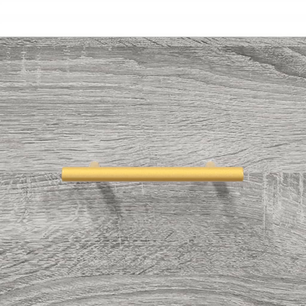 Credenza Grigio Sonoma 69,5x34x180 cm in Legno Multistrato | homemem39