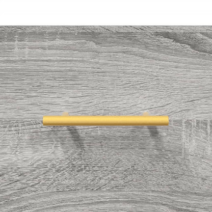 Credenza Grigio Sonoma 69,5x34x180 cm in Legno Multistrato | homemem39