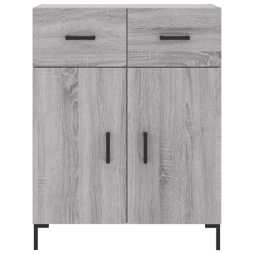 Credenza Grigio Sonoma 69,5x34x180 cm in Legno Multistrato - homemem39