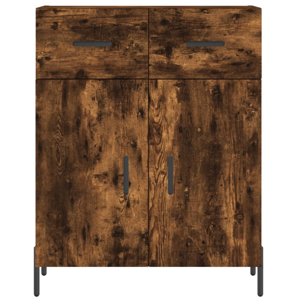 Credenza Rovere Fumo  69,5x34x180 cm in Legno Multistrato