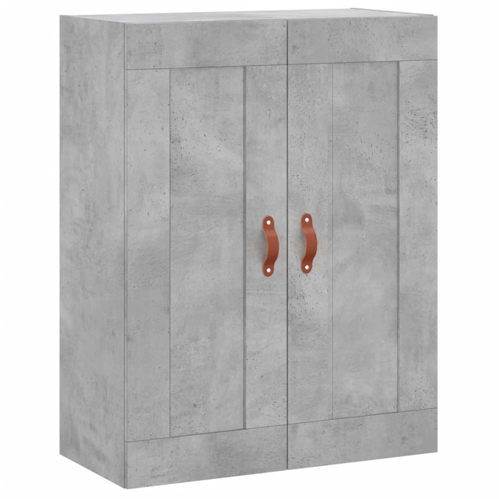 Credenza Grigio Cemento 69,5x34x180 cm in Legno Multistrato - homemem39