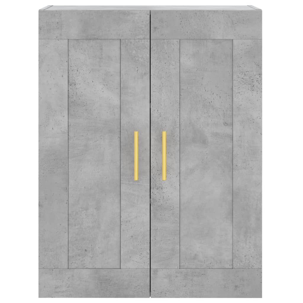 Credenza Grigio Cemento 69,5x34x180 cm in Legno Multistrato - homemem39