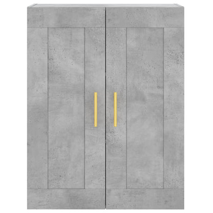 Credenza Grigio Cemento 69,5x34x180 cm in Legno Multistrato - homemem39