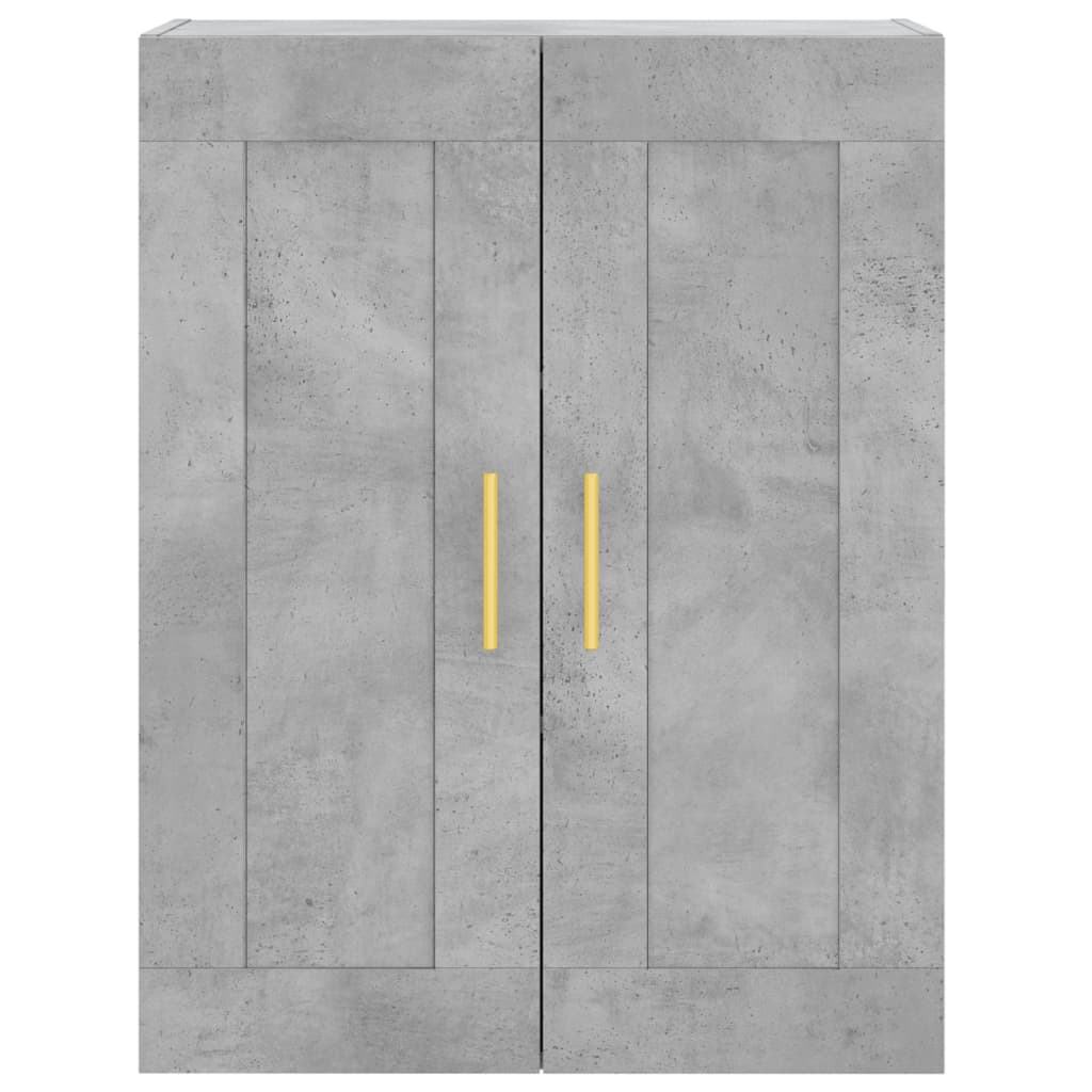 Credenza Grigio Cemento 69,5x34x180 cm in Legno Multistrato - homemem39
