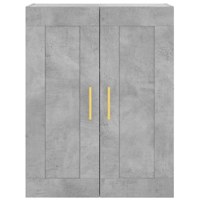 Credenza Grigio Cemento 69,5x34x180 cm in Legno Multistrato - homemem39