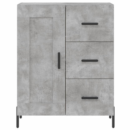 Credenza Grigio Cemento 69,5x34x180 cm in Legno Multistrato