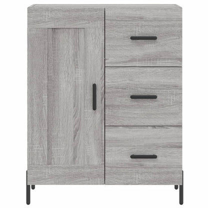 Credenza Grigio Sonoma 69,5x34x180 cm in Legno Multistrato