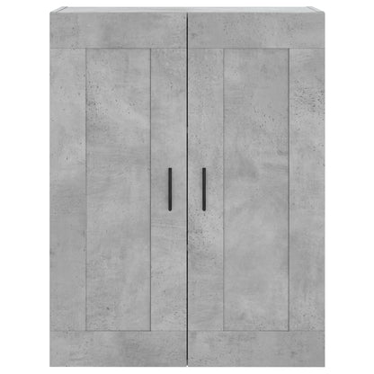 Credenza Grigio Cemento 69,5x34x180 cm in Legno Multistrato | homemem39
