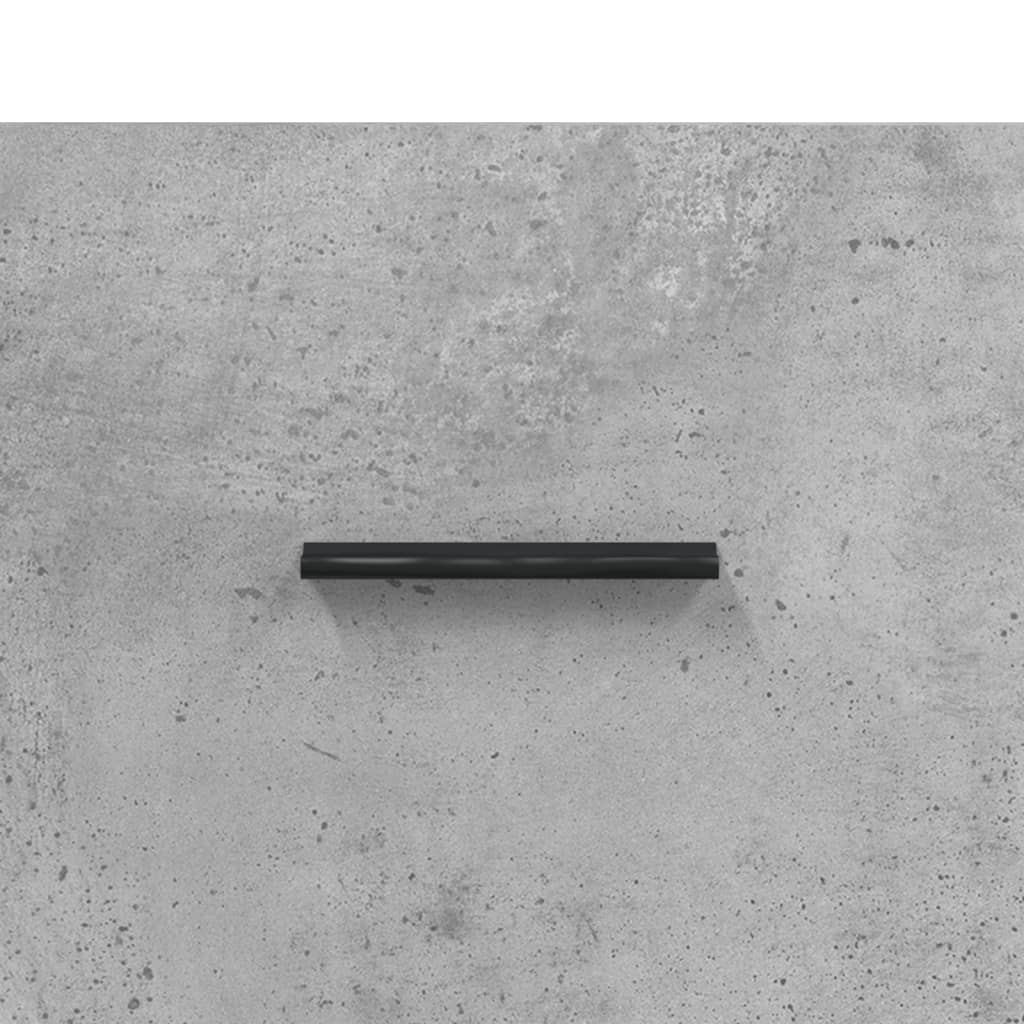 Credenza Grigio Cemento 69,5x34x180 cm in Legno Multistrato | homemem39
