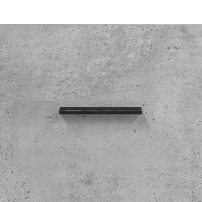 Credenza Grigio Cemento 69,5x34x180 cm in Legno Multistrato | homemem39