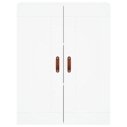 Credenza Bianca 69,5x34x180 cm in Legno Multistrato - homemem39