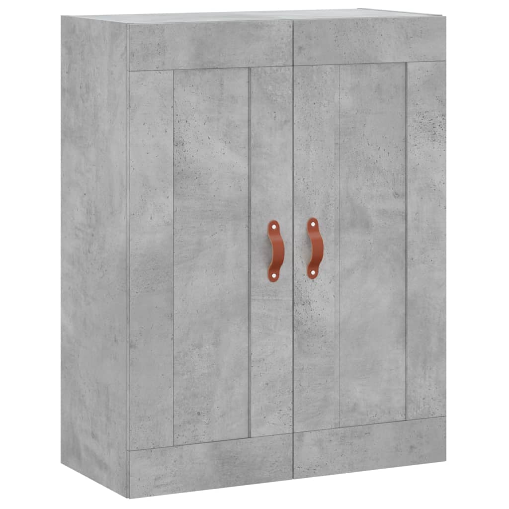 Credenza Grigio Cemento 69,5x34x180 cm in Legno Multistrato - homemem39