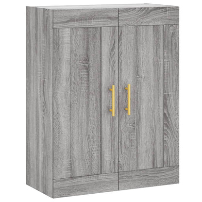 Credenza Grigio Sonoma 69,5x34x180 cm in Legno Multistrato | homemem39