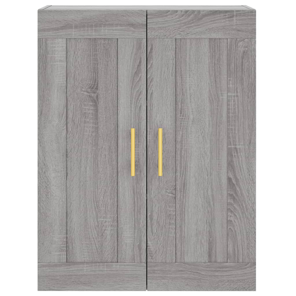Credenza Grigio Sonoma 69,5x34x180 cm in Legno Multistrato | homemem39