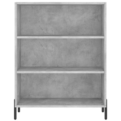 Credenza Grigio Cemento 69,5x34x180 cm in Legno Multistrato