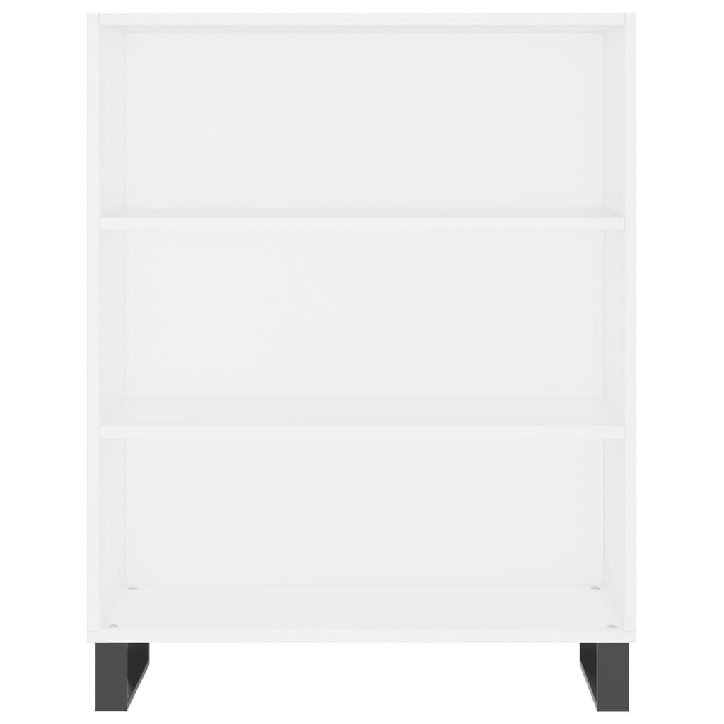 Credenza Bianca 69,5x34x180 cm in Legno Multistrato