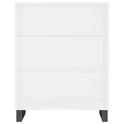 Credenza Bianca 69,5x34x180 cm in Legno Multistrato