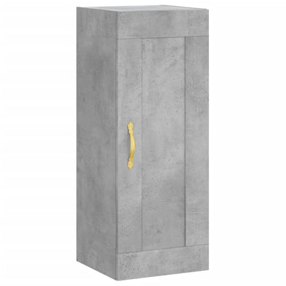 Credenza Grigio Cemento 34,5x34x180 cm in Legno Multistrato - homemem39