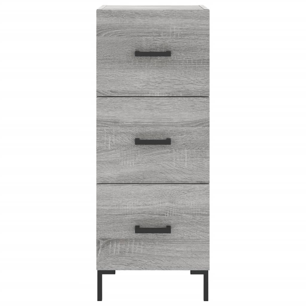 Credenza Grigio Sonoma 34,5x34x180 cm in Legno Multistrato - homemem39