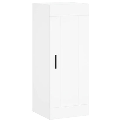 Credenza Bianca 34,5x34x180 cm in Legno Multistrato - homemem39