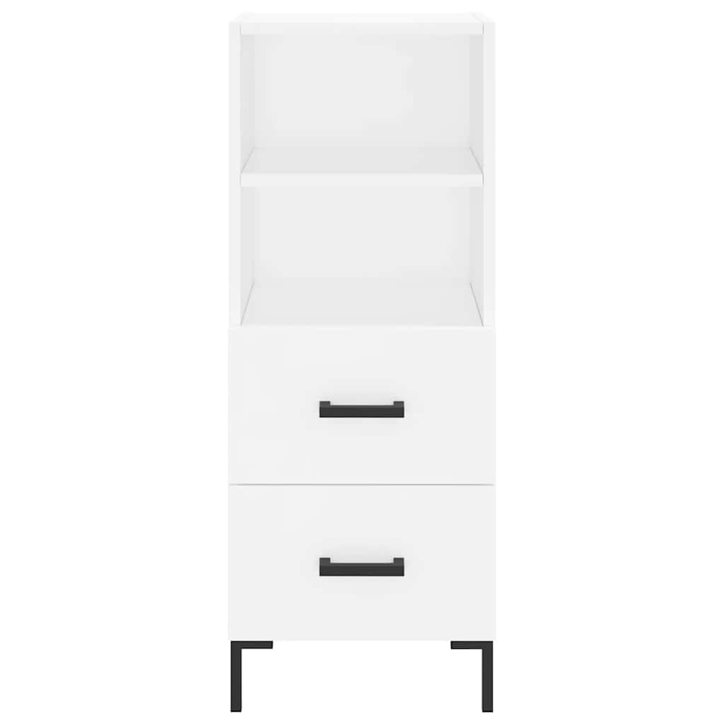 Credenza Bianca 34,5x34x180 cm in Legno Multistrato - homemem39