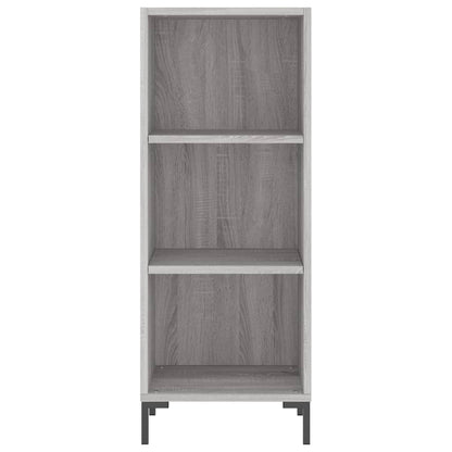 Credenza Grigio Sonoma 34,5x34x180 cm in Legno Multistrato