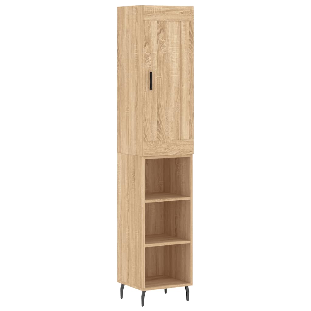 Credenza Rovere Sonoma 34,5x34x180 cm in Legno Multistrato - homemem39