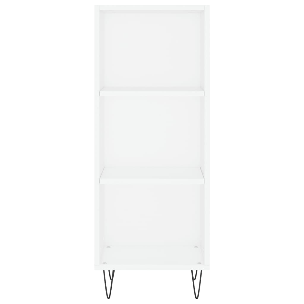 White Sideboard 34.5x34x180 cm in Multilayer Wood