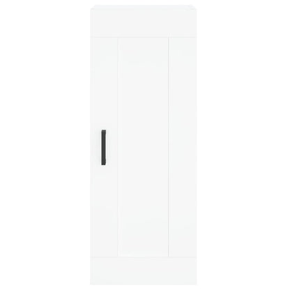 Credenza Bianca 34,5x34x180 cm in Legno Multistrato - homemem39