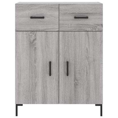 Credenza Grigio Sonoma 69,5x34x180 cm in Legno Multistrato