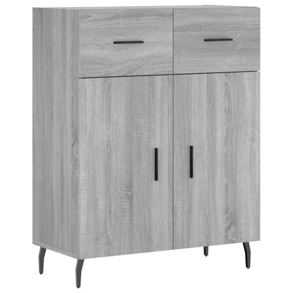 Credenza Grigio Sonoma 69,5x34x180 cm in Legno Multistrato - homemem39