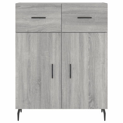 Credenza Grigio Sonoma 69,5x34x180 cm in Legno Multistrato - homemem39