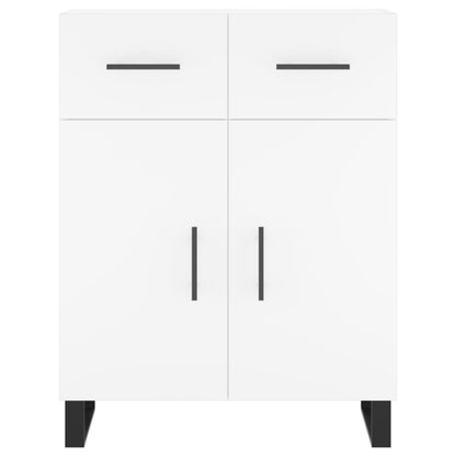 Credenza Bianca 69,5x34x180 cm in Legno Multistrato - homemem39