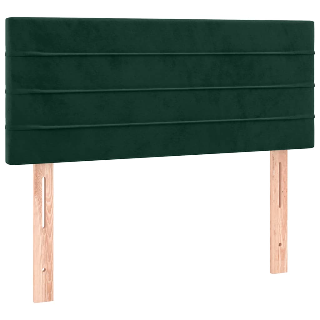 Giroletto a Molle con Materasso Verde Scuro 100x200 cm Velluto | homemem39