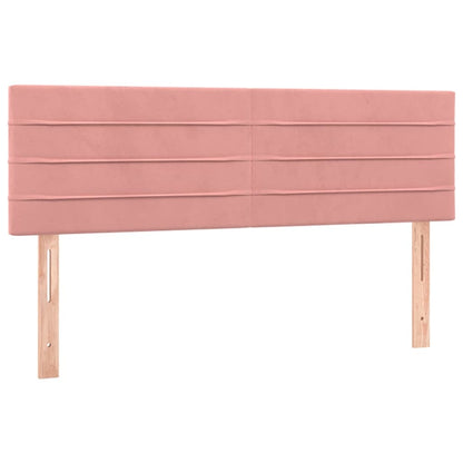 Giroletto a Molle con Materasso Rosa 140x200 cm in Velluto | homemem39