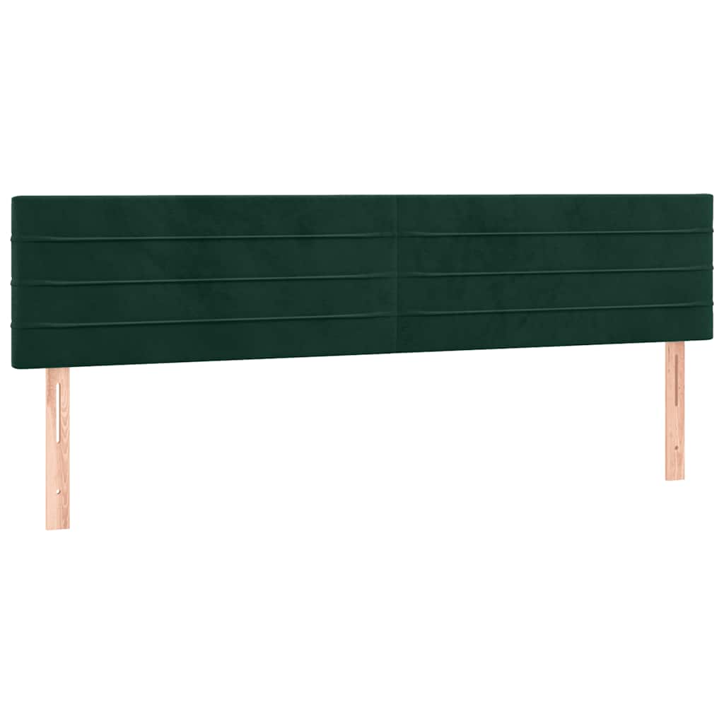 Giroletto a Molle con Materasso Verde Scuro 160x200 cm Velluto | homemem39