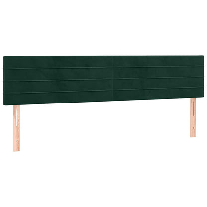 Giroletto a Molle con Materasso Verde Scuro 180x200 cm Velluto | homemem39