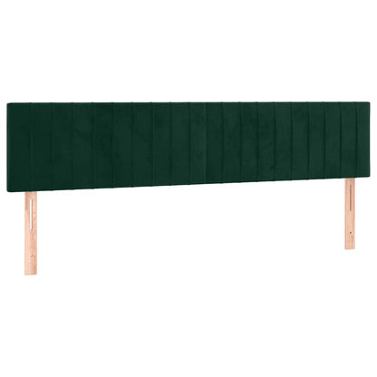 Giroletto a Molle con Materasso Verde Scuro 200x200 cm Velluto | homemem39