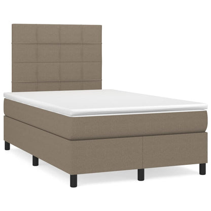 Giroletto a Molle con Materasso Tortora 120x200 cm in Tessuto | homemem39