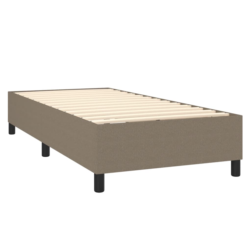 Giroletto a Molle con Materasso Tortora 80x200 cm inTessuto | homemem39