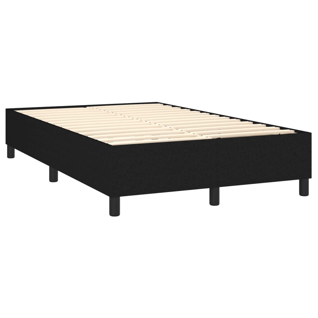 Giroletto a Molle con Materasso Nero 120x200 cm in Tessuto | homemem39